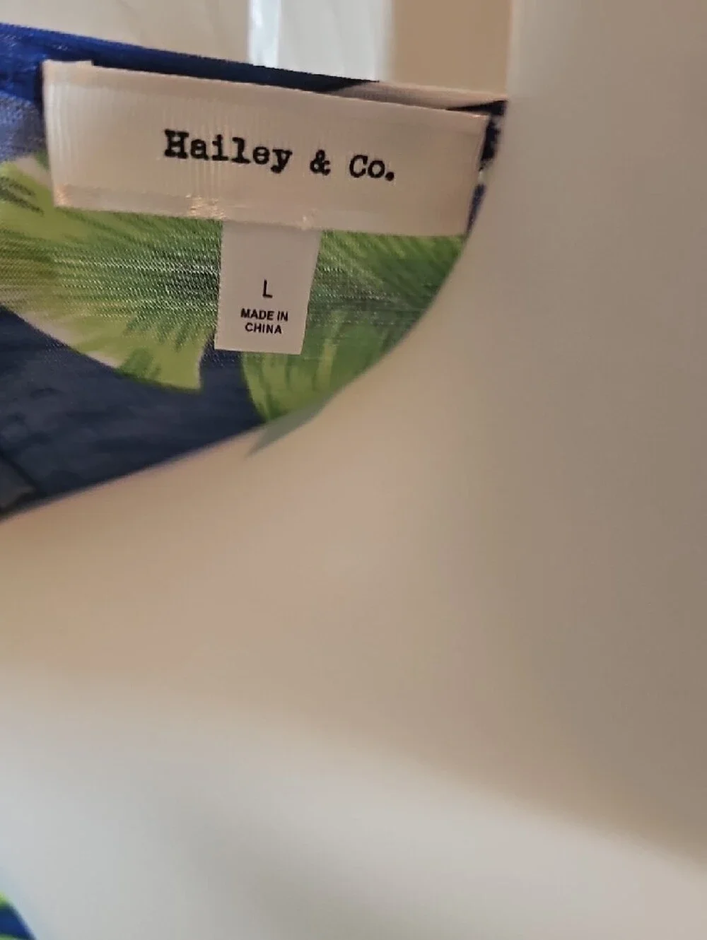 NWOT Navy Blue Tropical Floral Wrap Midi Dress